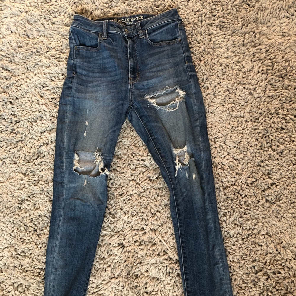 American eagle high waisted jeans!